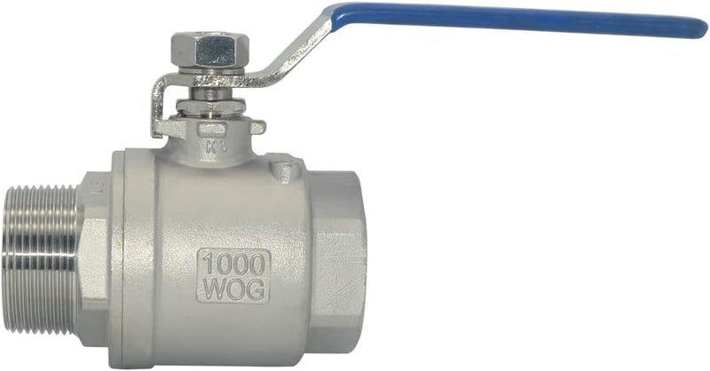 DAN SPEED 1-1/2 Inch Male x Female NPT Ball Valve S304 Stainless Steel,Full Port Heavy Duty for Water, Oil, and Gas,1000WOG (1-1/2 inch) - Image 3